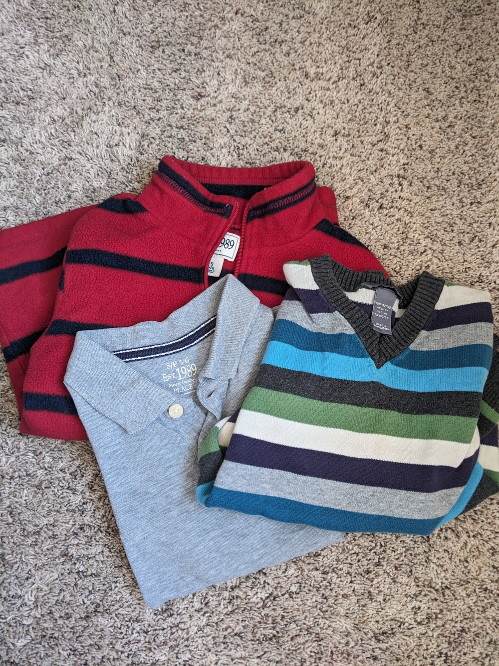 Boys' Polo and Sweater Set